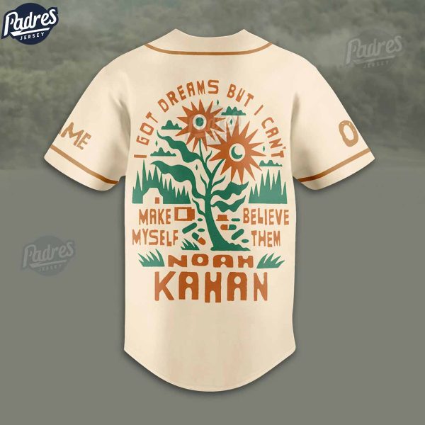 Noah Kahan 2024 Tour Custom Baseball Jersey Fan Gear 3