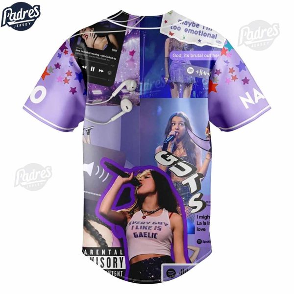 Olivia Rodrigo Guts Custom Baseball Jersey For Women 3