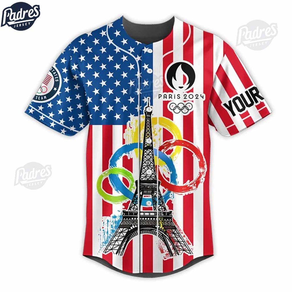 Olympic Paris Looney Tunes Custom Baseball Jersey