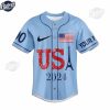 Olympic Paris Team USA Custom Baseball Jersey 3