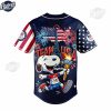 Olympic Paris Team USA Snoopy Custom Baseball Jersey 3