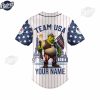 Olympic Team USA Custom Shrek Baseball Jersey 3