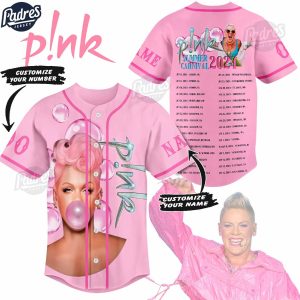 P!nk Summer Carnival 2024 Custom Baseball Jersey 1