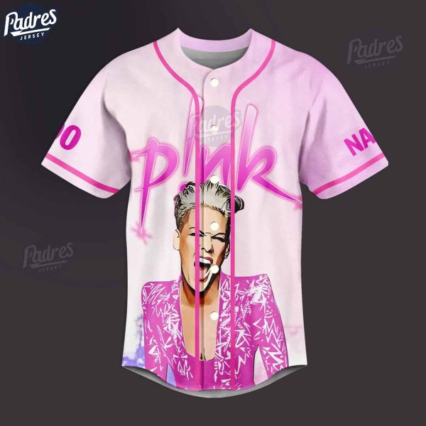 P!nk Summer Carnival Custom Baseball Jersey 2