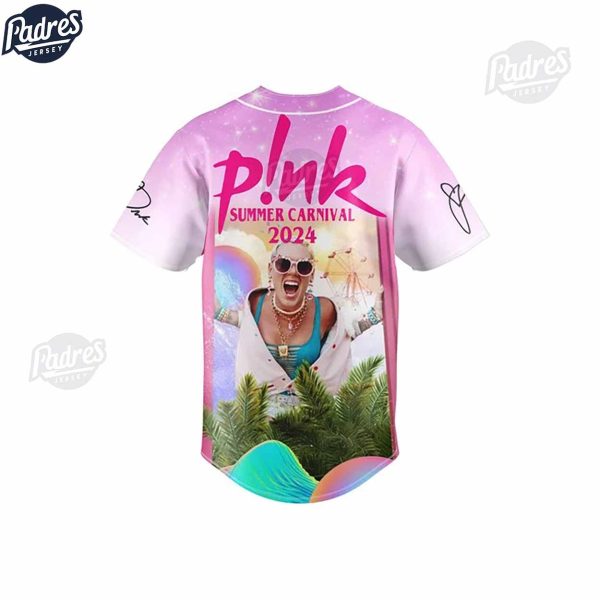 P!nk Trustfall Summer Carnival 2024 Baseball Jersey 3