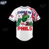 Philadelphia Phillies Fightin Phils Flames Personalized Baseball Jersey Style 2