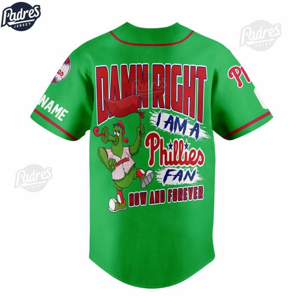 Philadelphia Phillies Green Custom Baseball Jersey Style 3