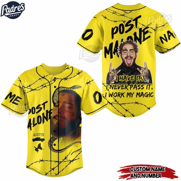 Post Malone Custom Baseball Jersey Fan Gear 1 1