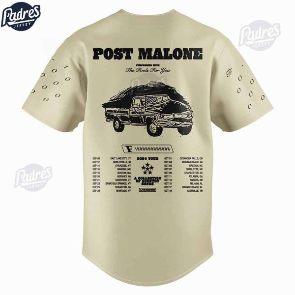 Post Malone F1 Trillion Tour Baseball Jersey 2