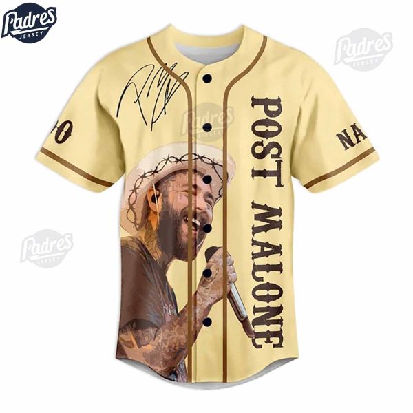 Post Malone I Had Some Help Custom Baseball Jersey 2