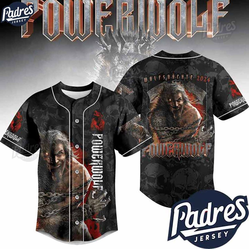 PowerWolf Band Baseball Jersey Style