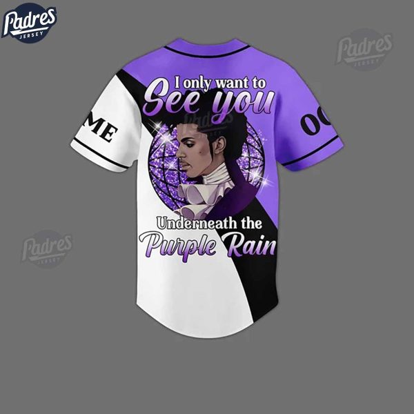 Prince Purple Rain Custom Baseball Jersey 2