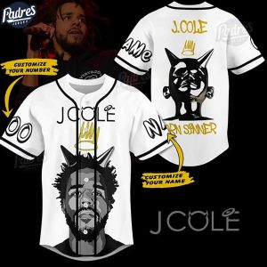 Rapper J Cole Custom Baseball Jersey 1