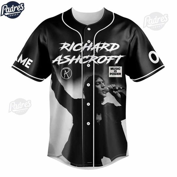 Richard Ashcroft Custom Baseball Jersey Style 2