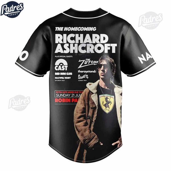 Richard Ashcroft Custom Baseball Jersey Style 3