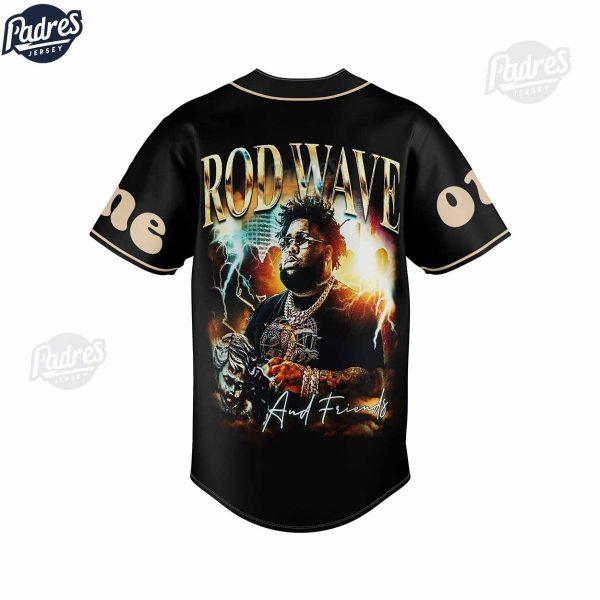 Rod Wave Nostalgia Tour 2024 Custom Baseball Jersey 3