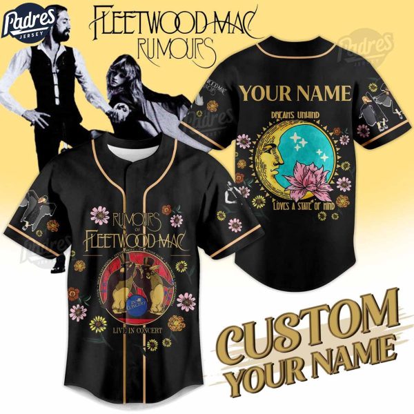 Rumours Of Fleetwood Mac Personalized Baseball Jersey 1