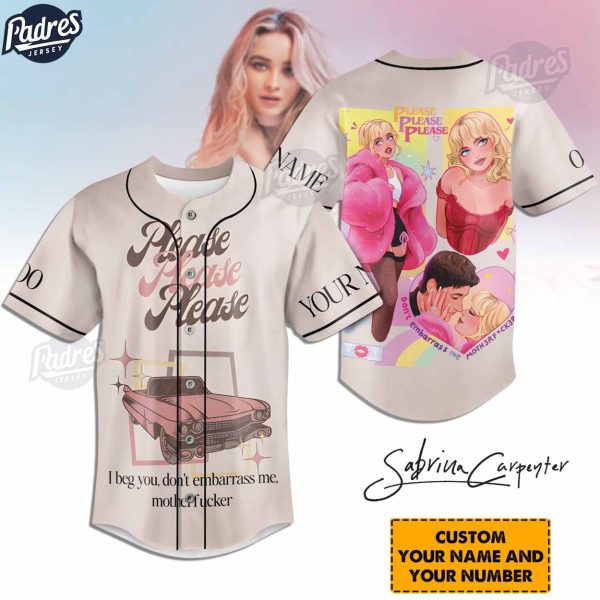 Sabrina Carpenter Custom Baseball Jersey Style 1