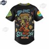 Scooby Doo Pizza Ghost Black Baseball Jersey 3