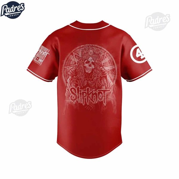 Slipknot Custom Red Baseball Jersey 3