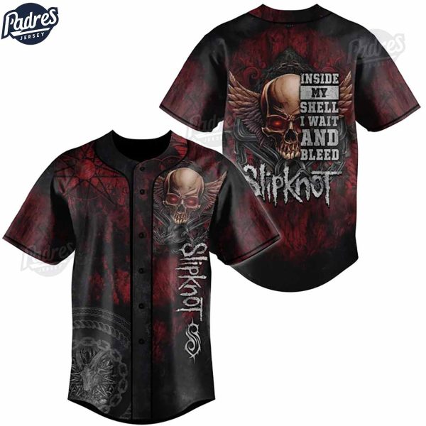 Slipknot Inside My Shell I Wait And Bleed Custom Baseball Jersey 1