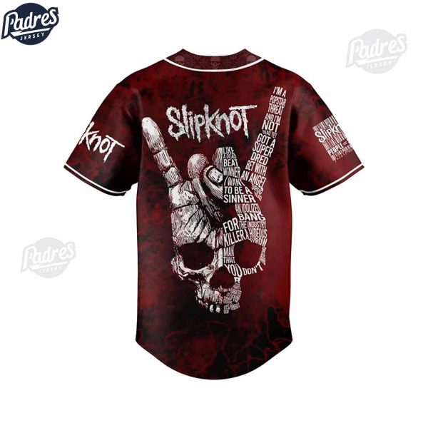 Slipknot Metallica Skull Custom Baseball Jersey 2