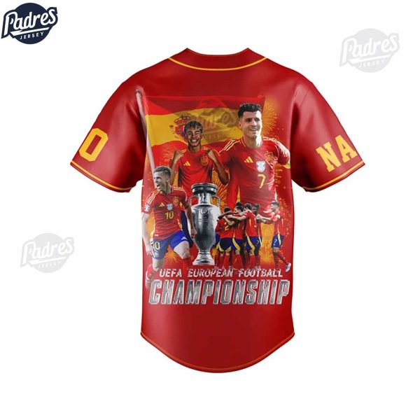 Spain Euro 2024 Champions Custom Baseball Jersey 2