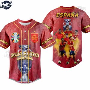 Spain National Football Team Custom Lamine Yamal Baseball Jersey 1