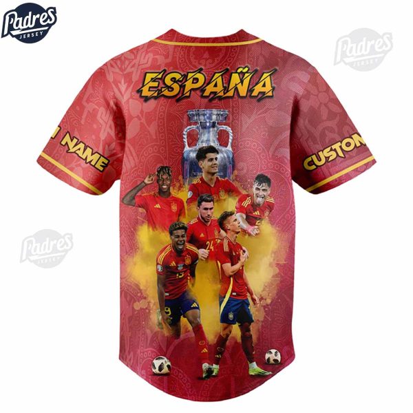 Spain National Football Team Custom Lamine Yamal Baseball Jersey 3