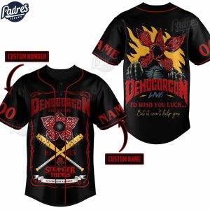 Stranger Things Demogorgon Custom Baseball Jersey 1