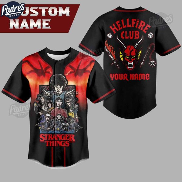 Stranger Things Hellfire Club Custom Baseball Jersey 1