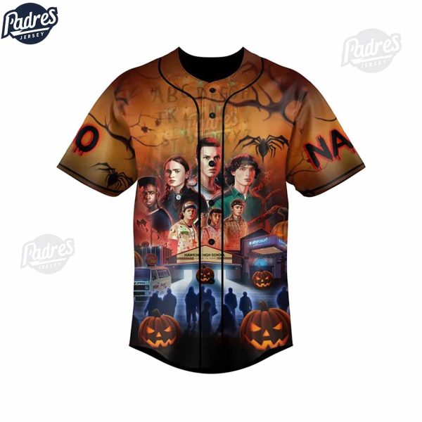 Stranger Things Never Go Alone Custom Baseball Jersey Style 3