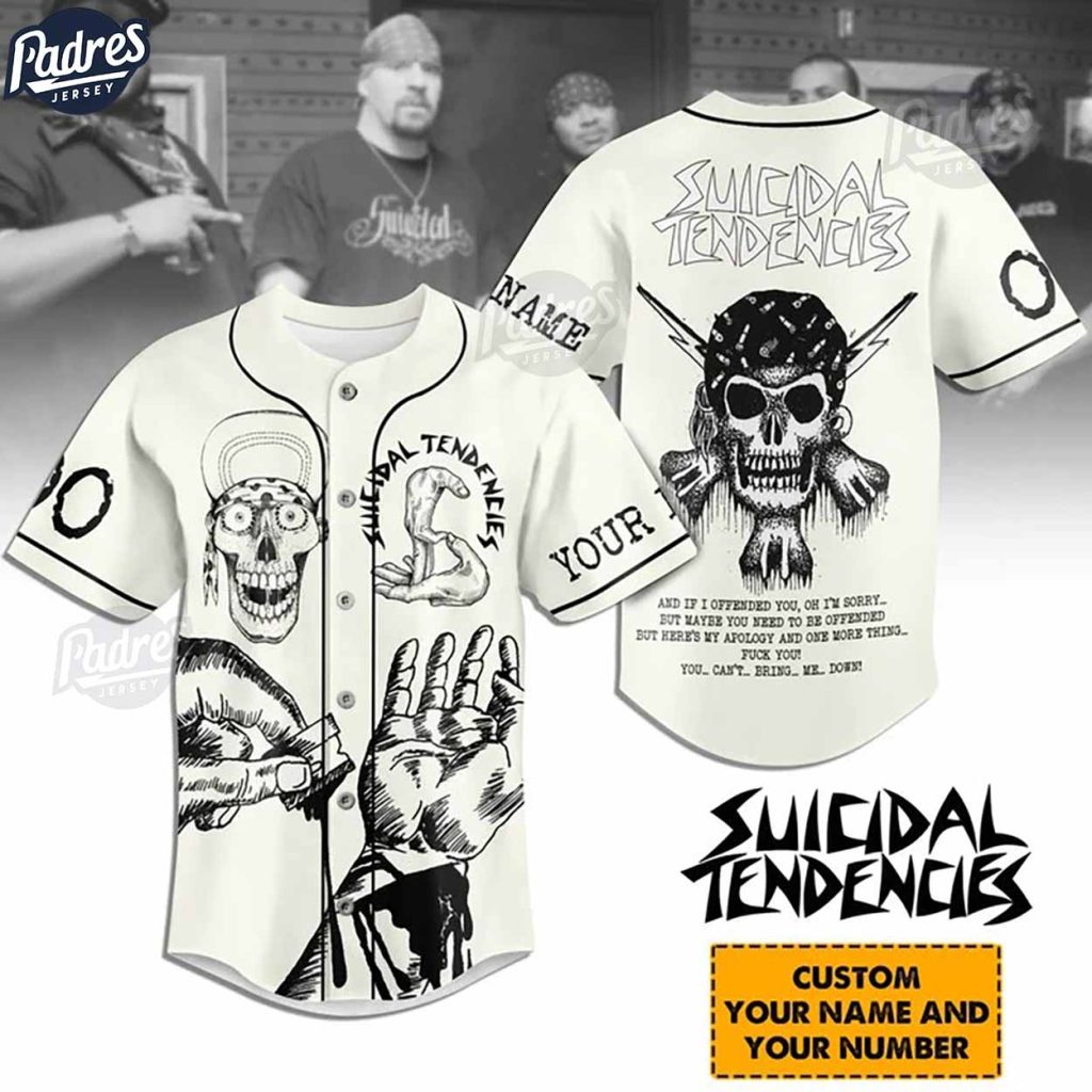 Suicidal Tendencies Band Custom Baseball Jersey