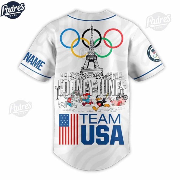 Team USA Custom Looney Tunes Baseball Jersey Style 2