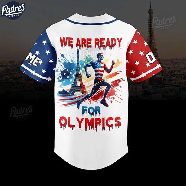 Team USA We Are Ready For Olympics Custom Baseball Jersey 2