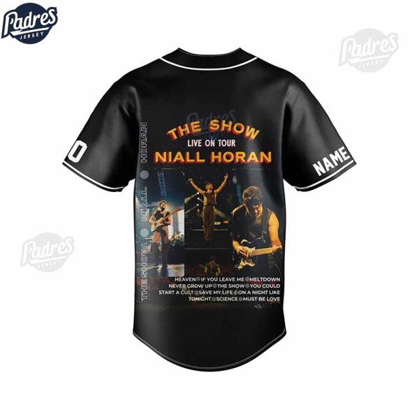 The Show Live On Tour Niall Horan Custom Baseball Jersey Fan Club