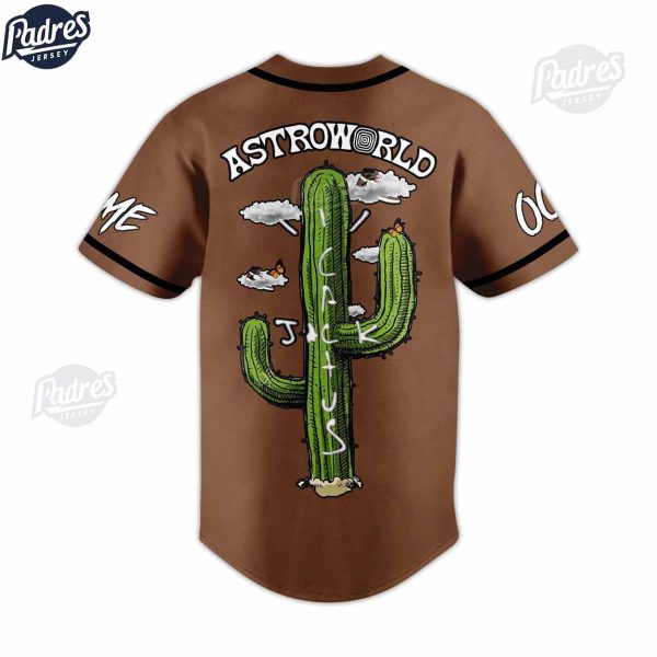 Travis Scott Astroworld Cactus Custom Baseball Jersey 2