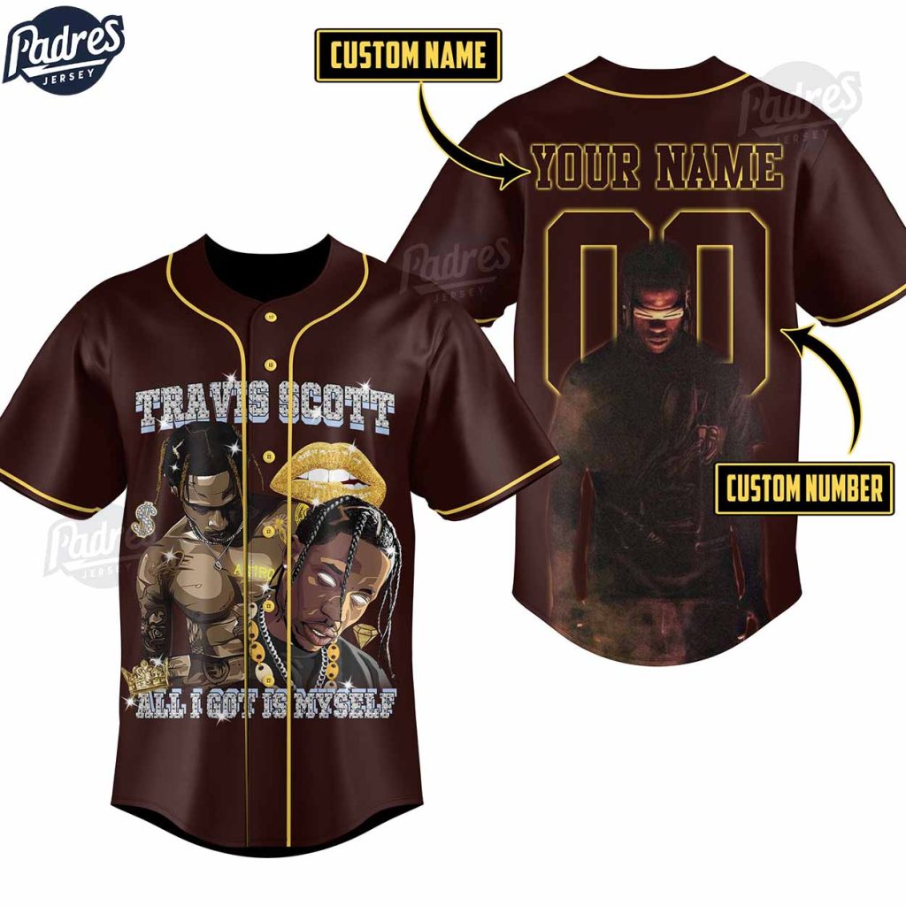 Travis Scott Custom Baseball Jersey Gifts For Anyone