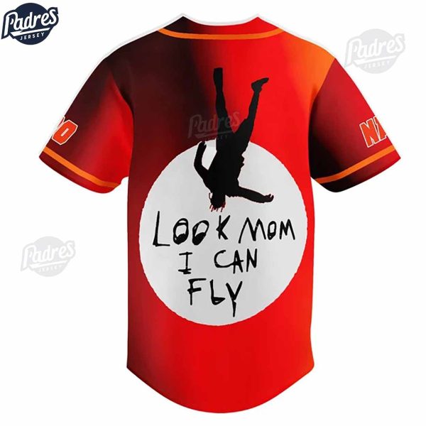 Travis Scott Look Mom I Can Fly Custom Baseball Jersey 3