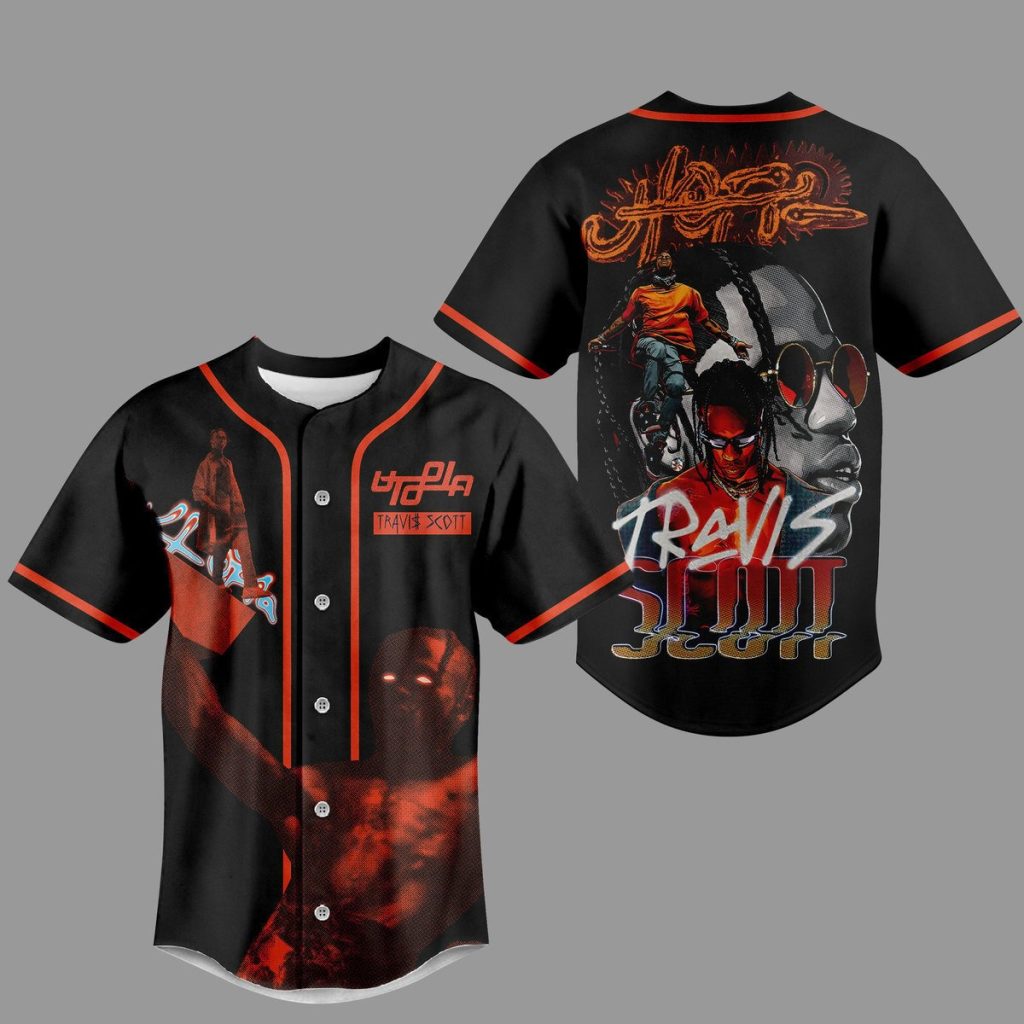 Travis Scott Rapper Baseball Jersey