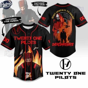 Twenty One Pilots Overcompensate Custom Baseball Jersey 1