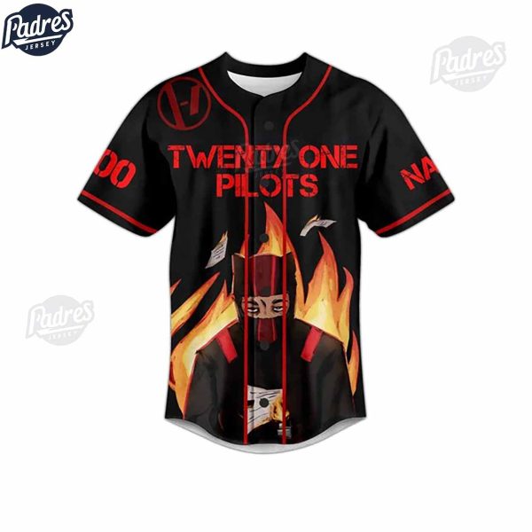 Twenty One Pilots Overcompensate Custom Baseball Jersey 2