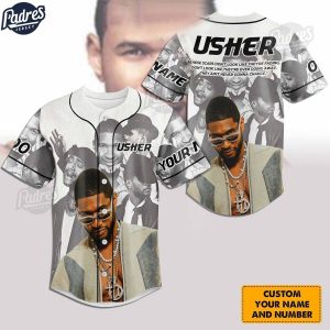 Usher Battle Scars Custom Baseball Jersey Style 1