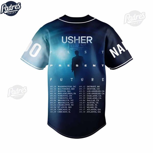 Usher Custom Baseball Jersey 2