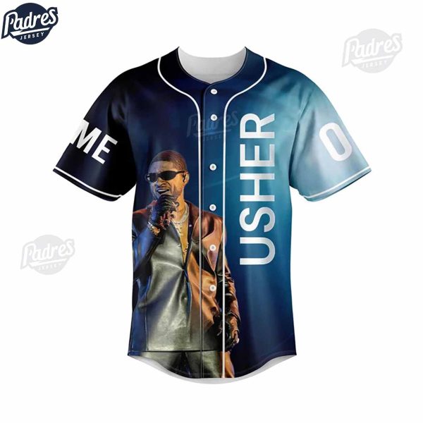 Usher Custom Baseball Jersey 3