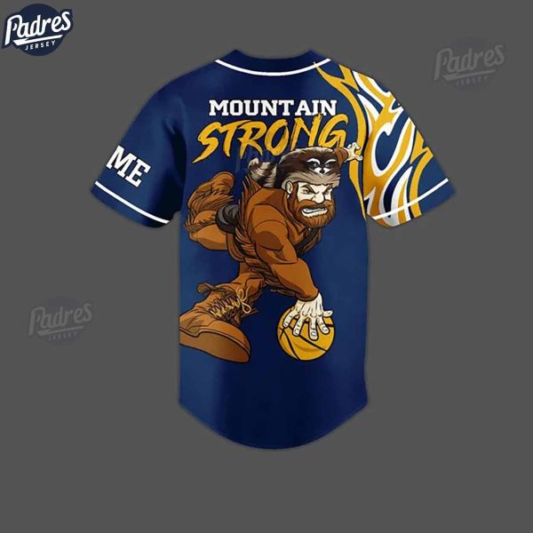 West Virginia Mountaineers Basketball Team Custom Baseball Jersey 2