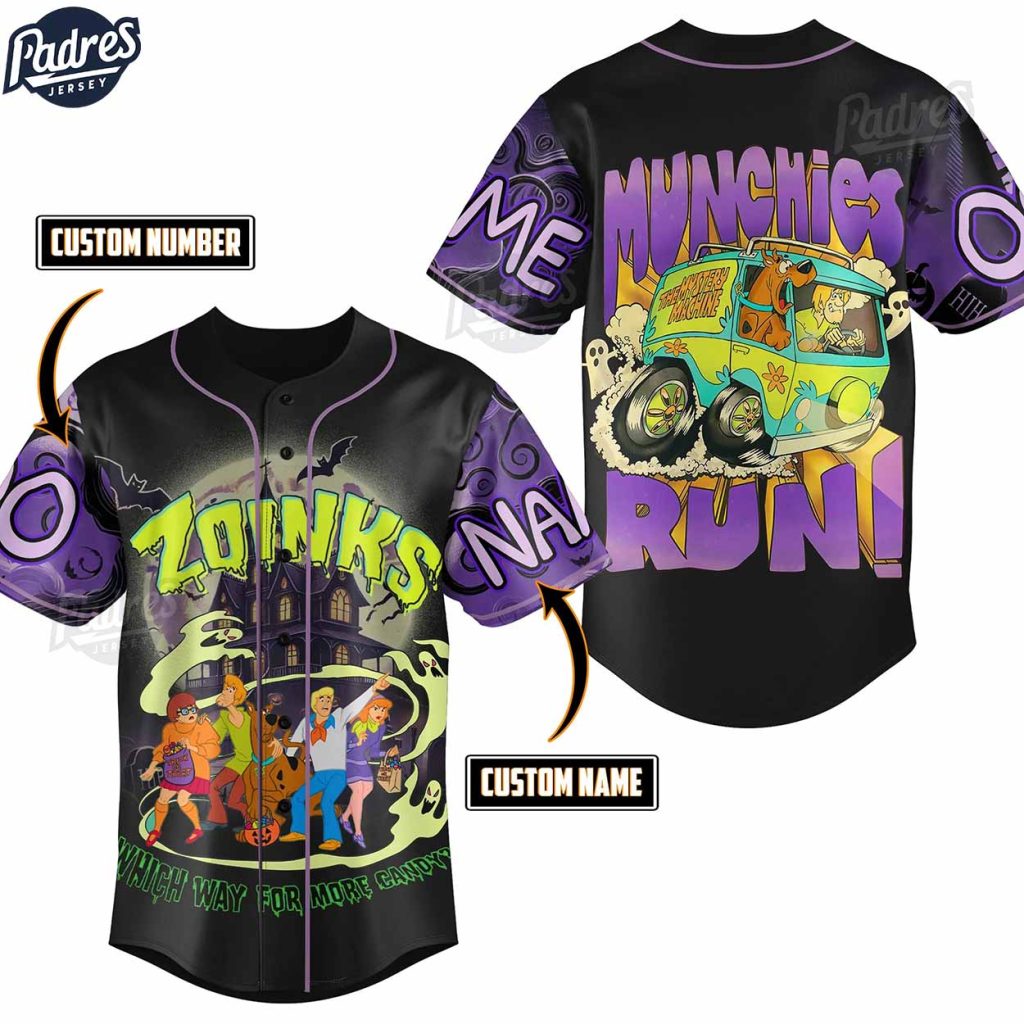 Which Way For More Candy Halloween Scooby-Doo Custom Baseball Jersey