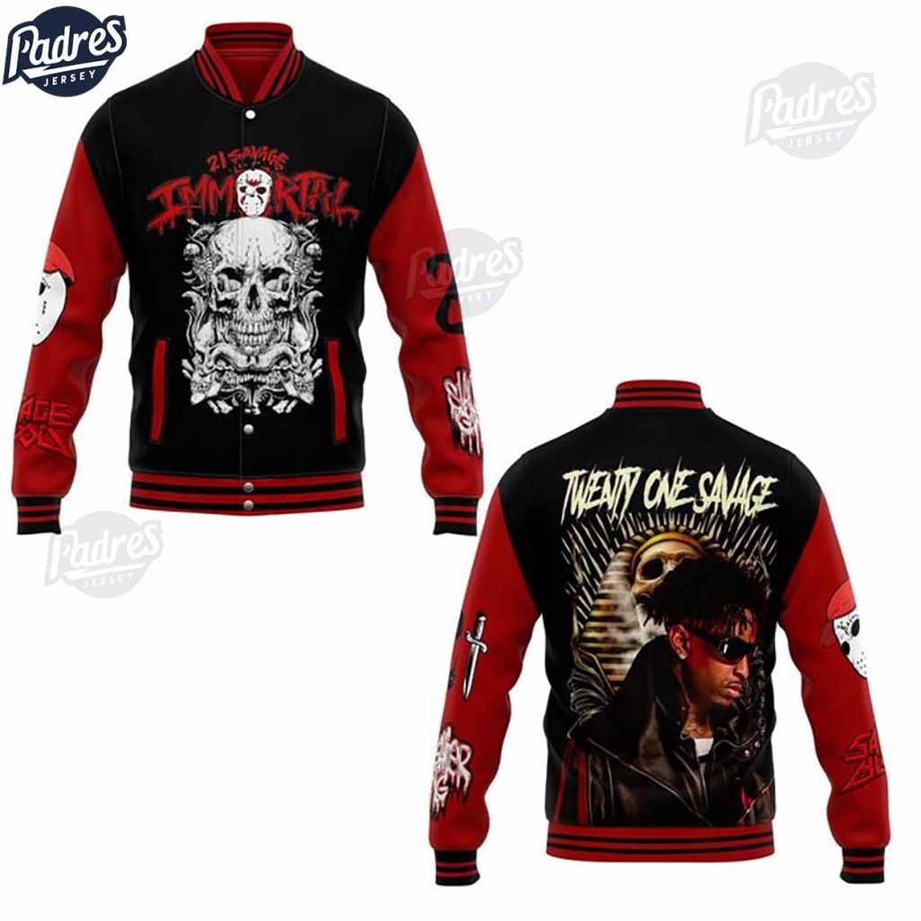 21 Savage Immortal Twenty One Savage Baseball Jacket Style