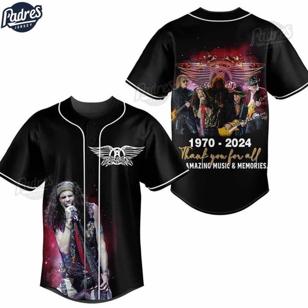 Aerosmith 1970-2024 Baseball Jersey