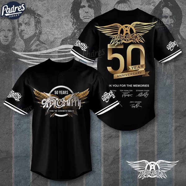 Aerosmith 50th Anniversary Baseball Jersey 1